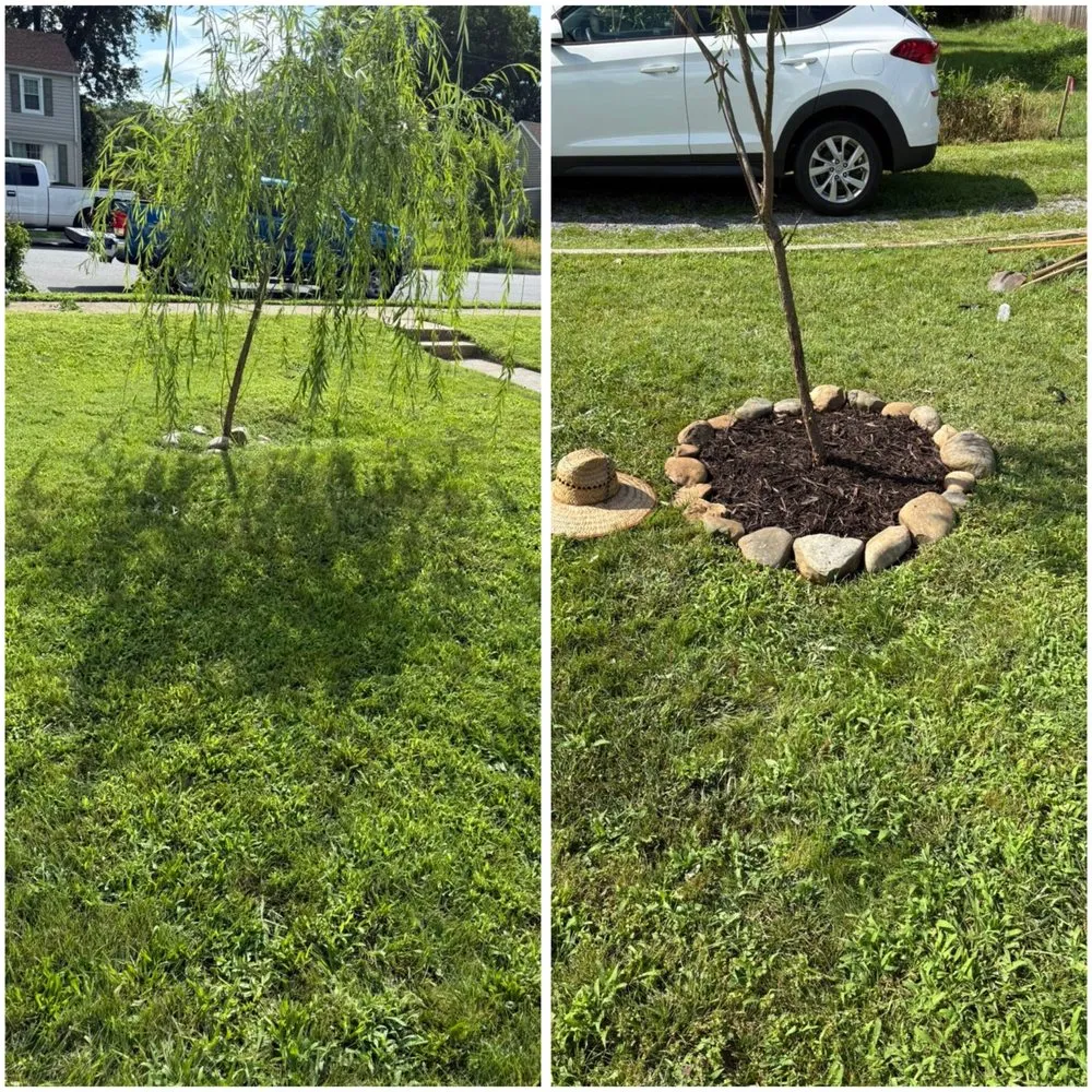 Professional landscape installation in Roanoke, VA by Pena Landscaping