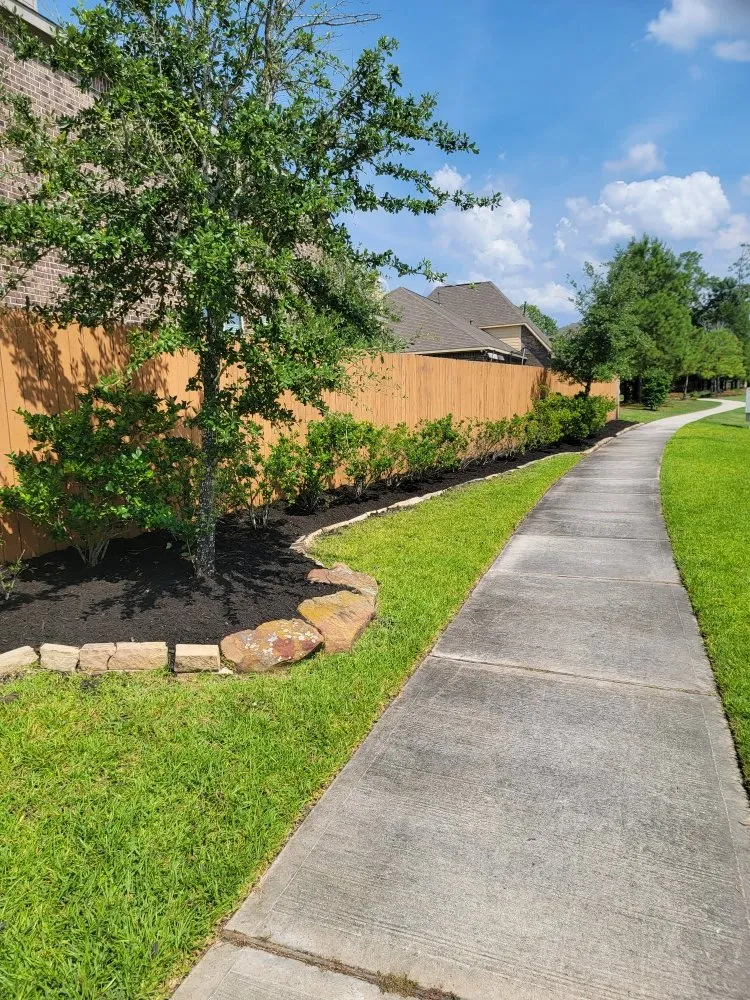 Trusted garden landscaping with custom design in Houston, TX by Penaloza Lawn Care Services