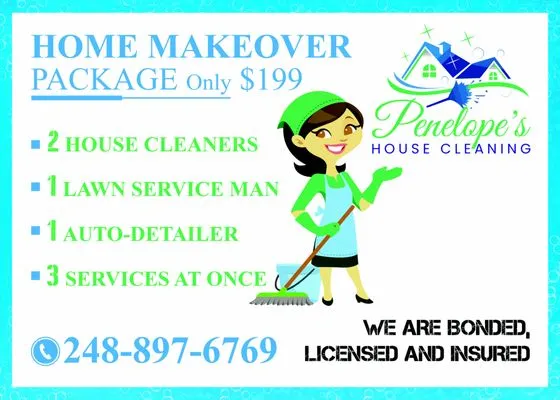 Penelope's House Cleaning Logo