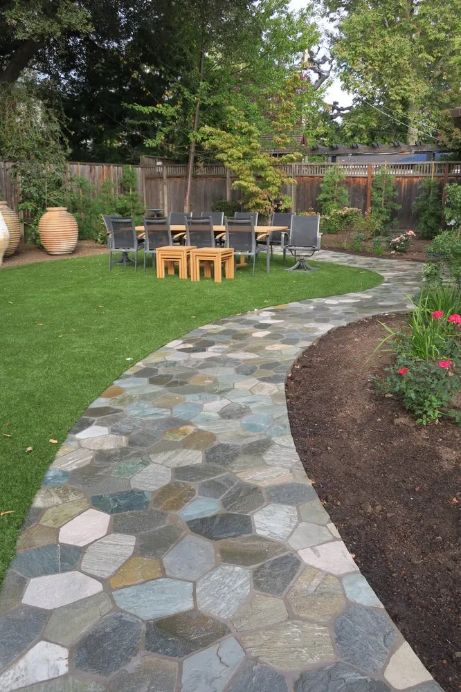 Reliable lawn care service with custom design in Redwood City, CA by Peninsula Concrete Contractors