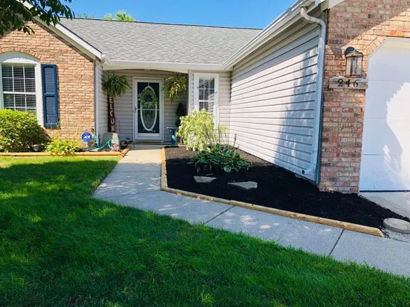 Custom landscape installation in Indianapolis, IN by Peony’s landscaping