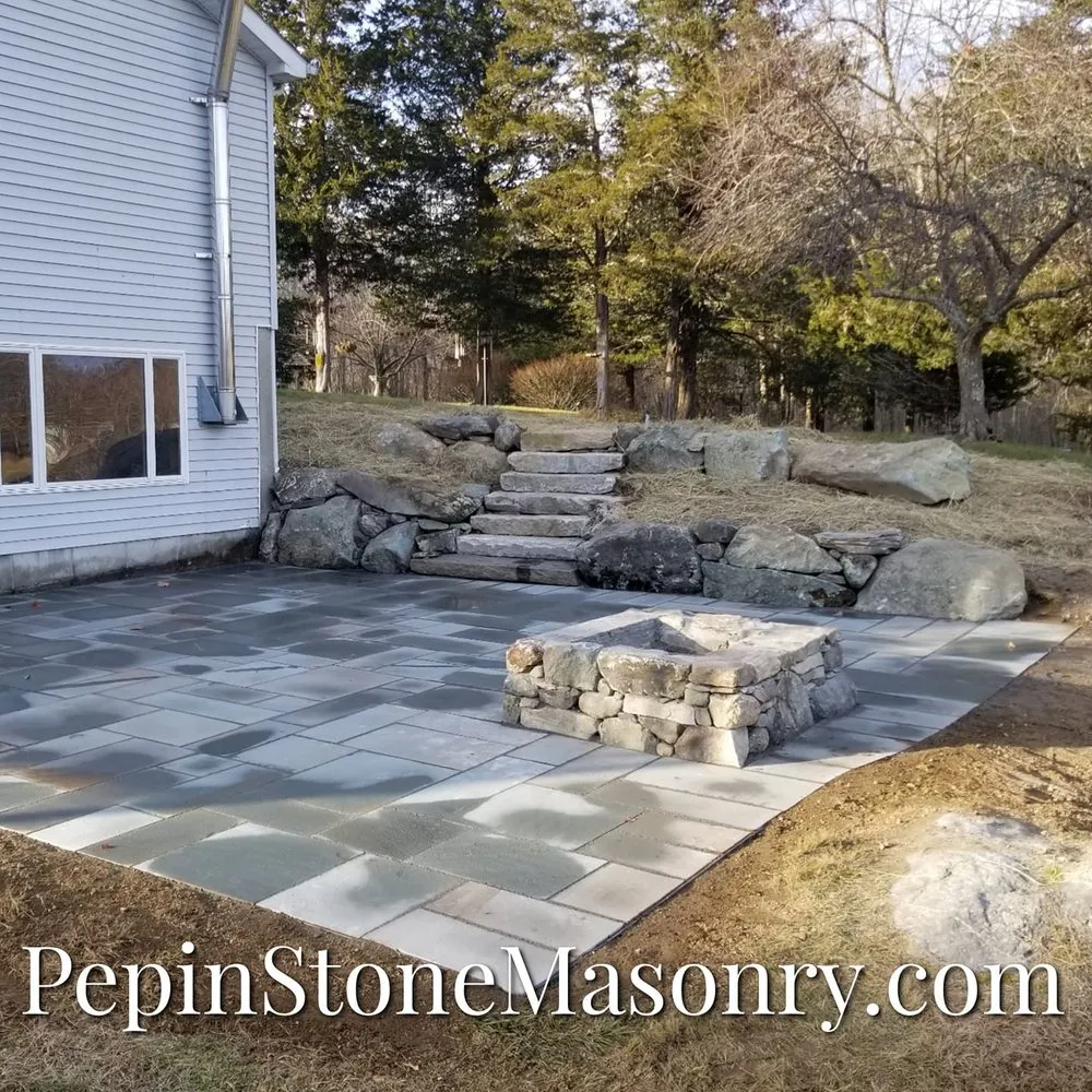 Custom yard cleanup service for outdoor upgrades in Gales Ferry, CT by Pepin Stone Masonry