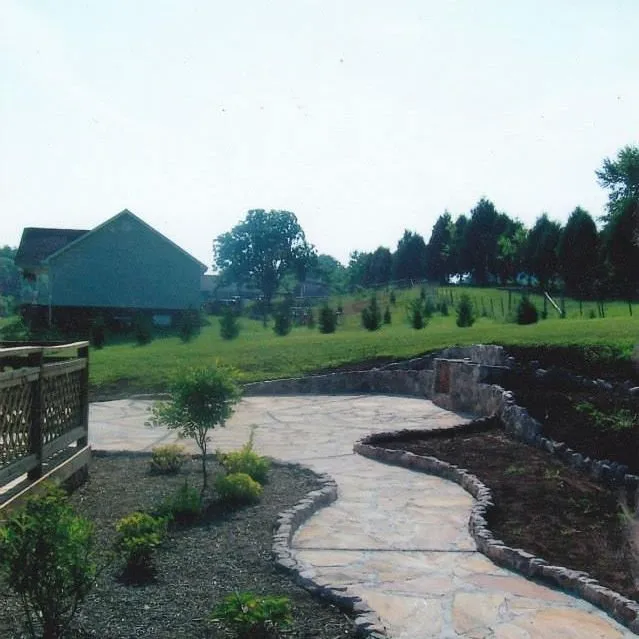 Custom residential landscaping with custom design in Rockford, TN by Perennial Ponds