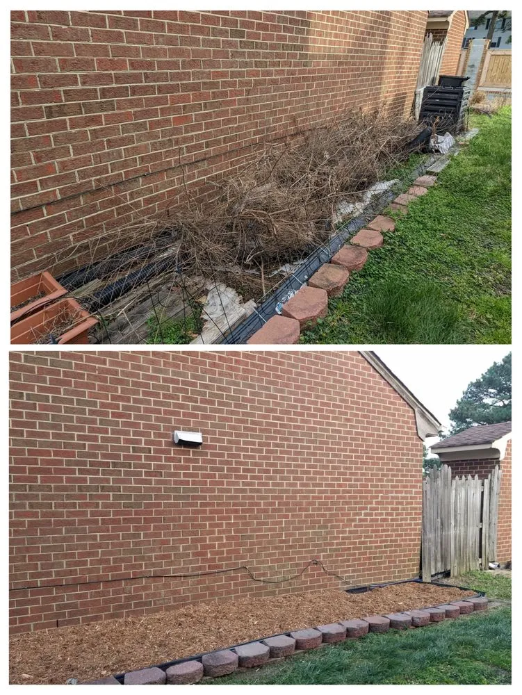 Professional landscape installation in Norfolk, VA - Perennial Property Clean Up