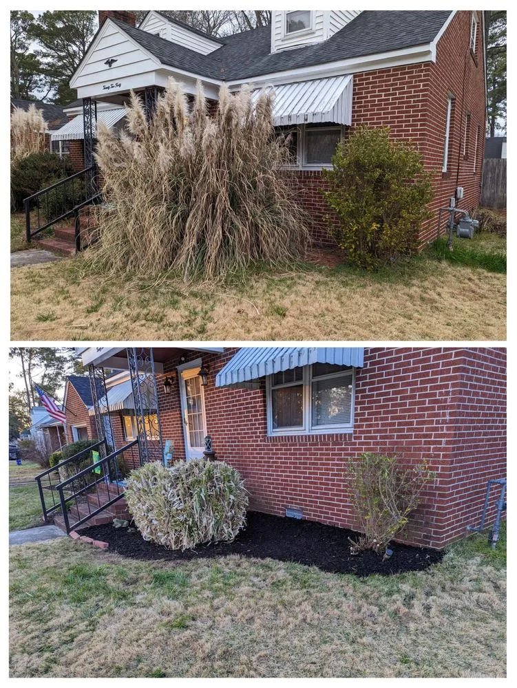 Professional yard maintenance for homes in Norfolk, VA by Perennial Property Clean Up