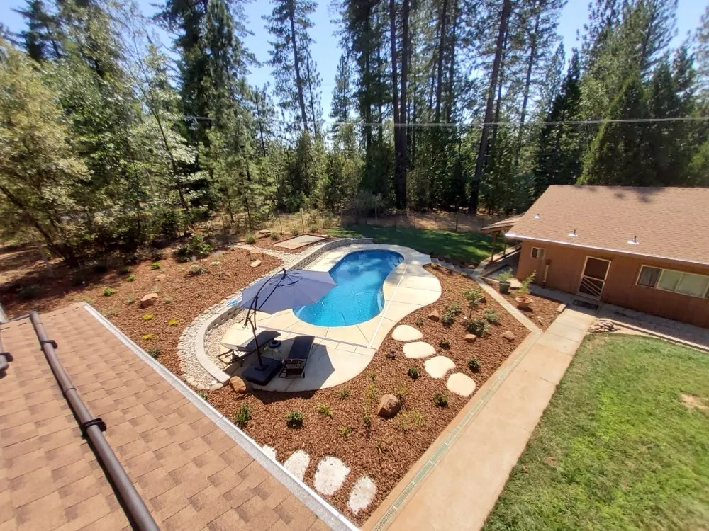 Expert garden landscaping with custom design across Grass Valley, CA - Perez and Weaver Property Improvements