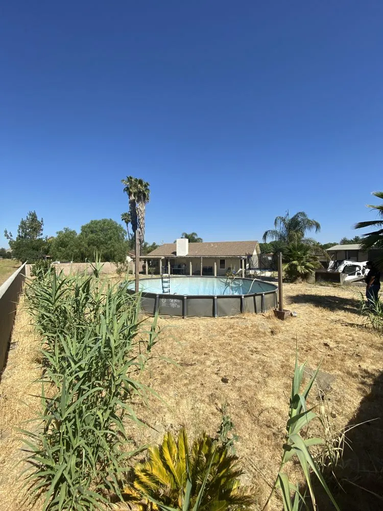 Professional landscape installation in Romoland, CA by Perez bobcat services