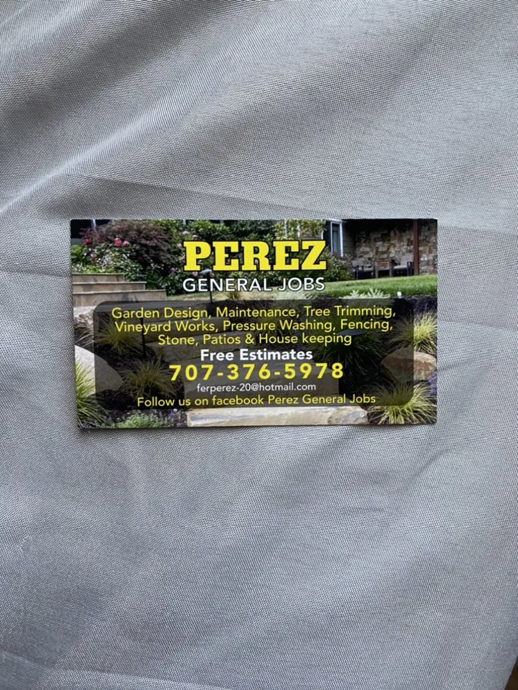 Affordable yard maintenance in Santa Rosa, CA by Perez General Jobs Landscaping
