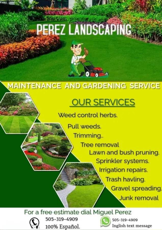 Top-rated lawn mowing service in Albuquerque, NM - Perez Landscaping