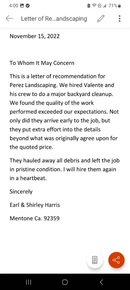 Expert landscape installation in Mentone, CA - Perez Landscaping and Lawn Maintenance