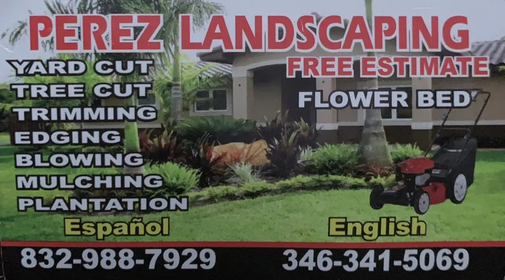 Trusted lawn mowing service in Houston, TX by Perez Landscaping