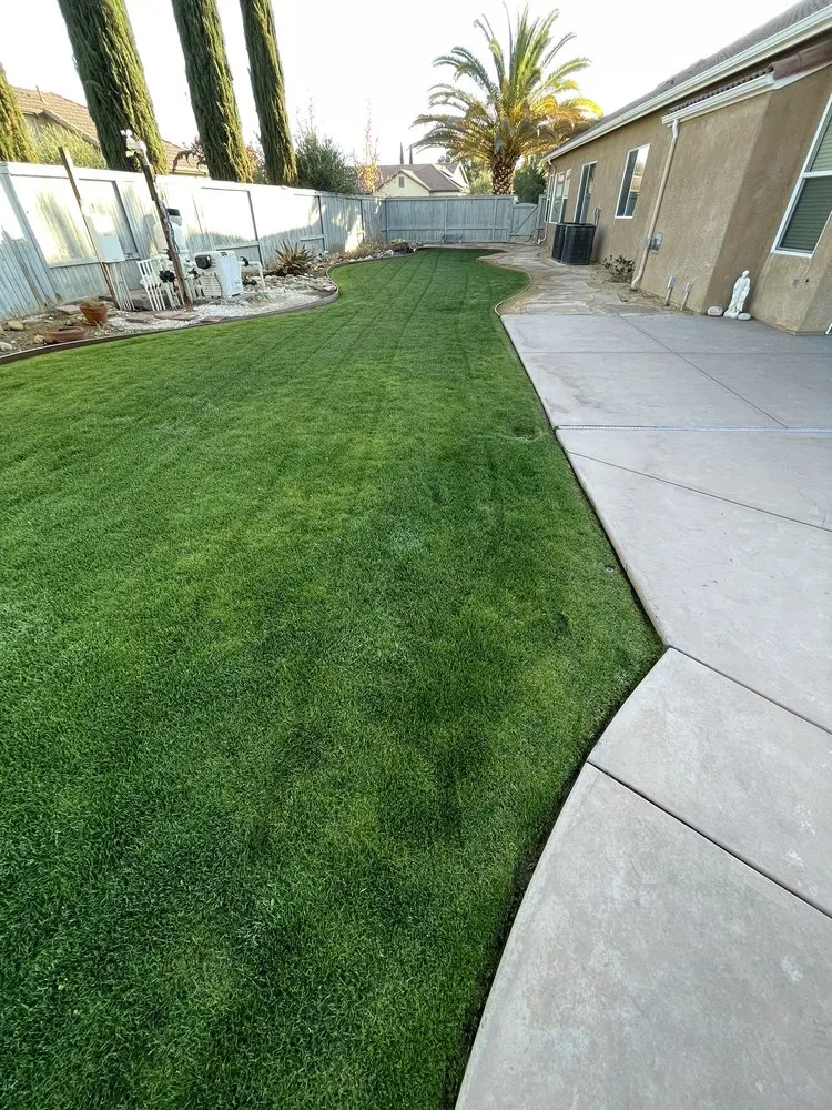 Local landscape installation in Bakersfield, CA by Perez Lawn Care