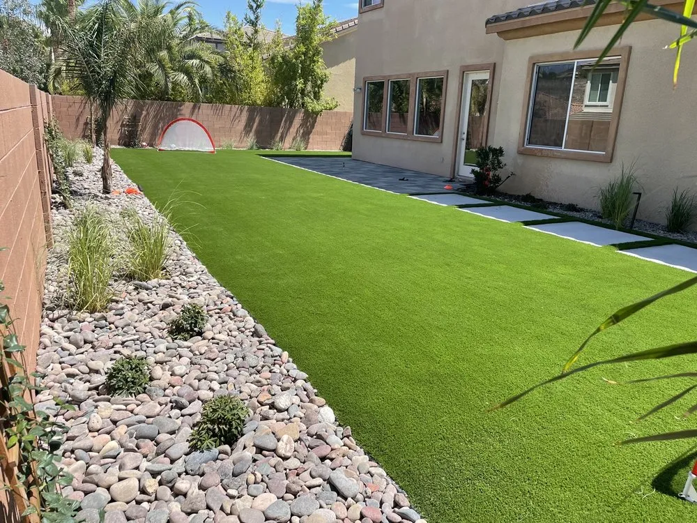 Custom landscape design in Las Vegas, NV by Perez Maintenance & Lawn Care