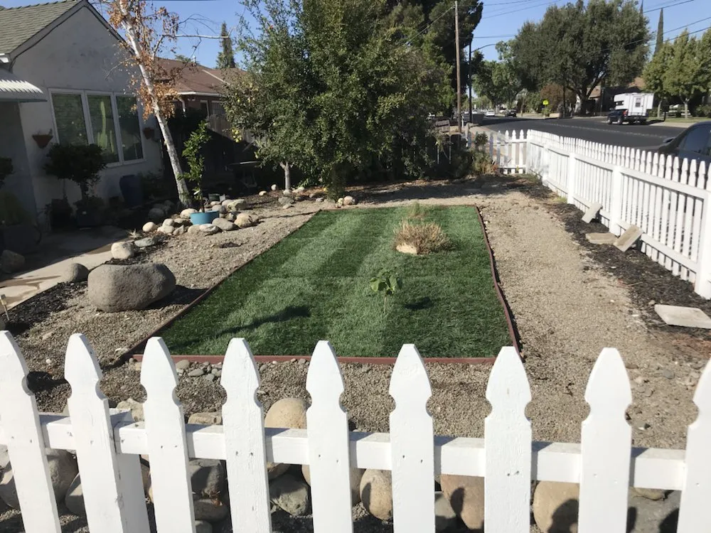 Custom lawn mowing service in Modesto, CA by Perez Maintenance