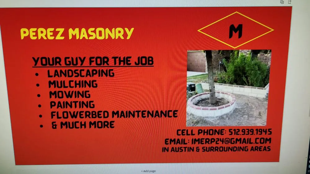 Affordable landscape design in Austin, TX by Perez Masonry