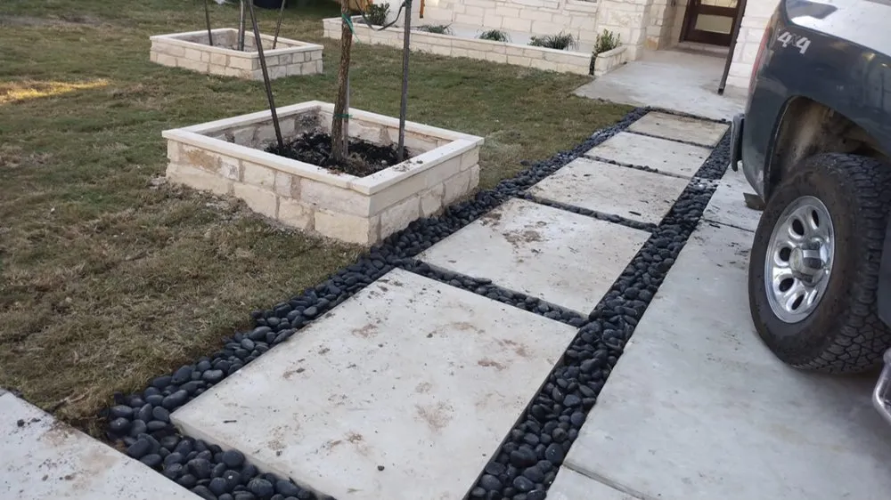 Professional landscaping services for beautiful yards in Austin, TX by Perez Masonry