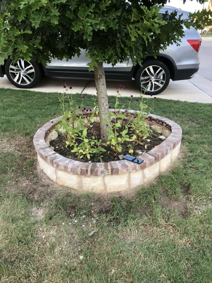 Professional garden landscaping for homes in Austin, TX by Perez Masonry