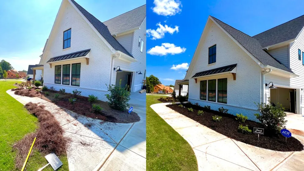 Reliable lawn mowing service with custom design in Peachtree Corners, GA by Perez Mulch