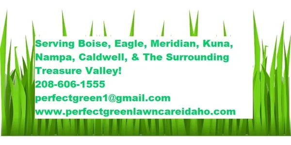 Perfect Green Lawn Care Logo
