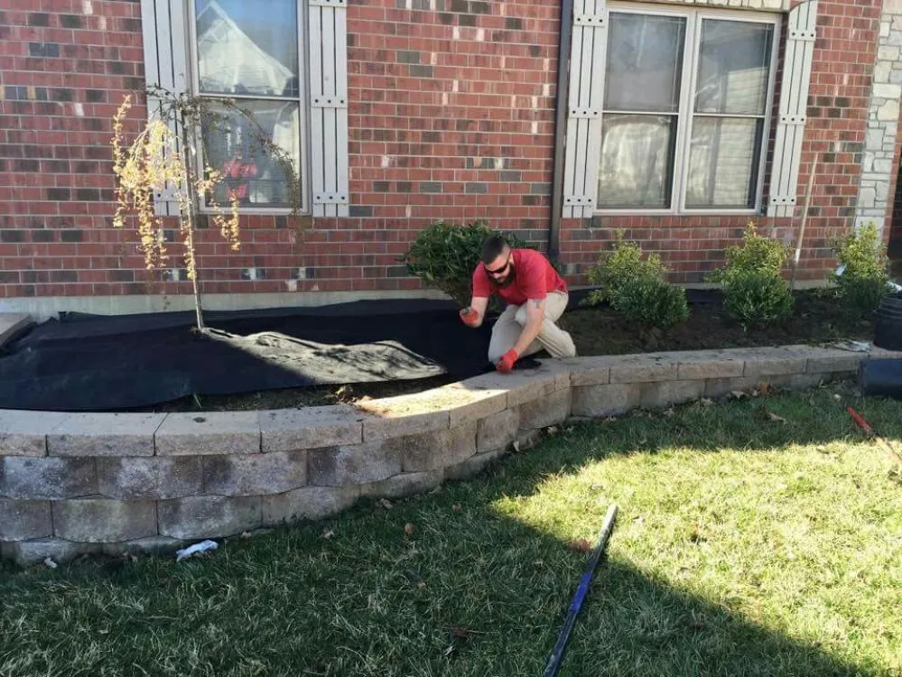 Custom yard cleanup service with custom design in Wentzville, MO by Perfect Image Total Lawn Management