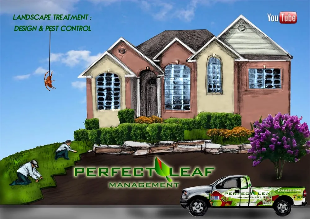 Custom lawn care service with custom design in Conyers, GA by Perfect Leaf Management