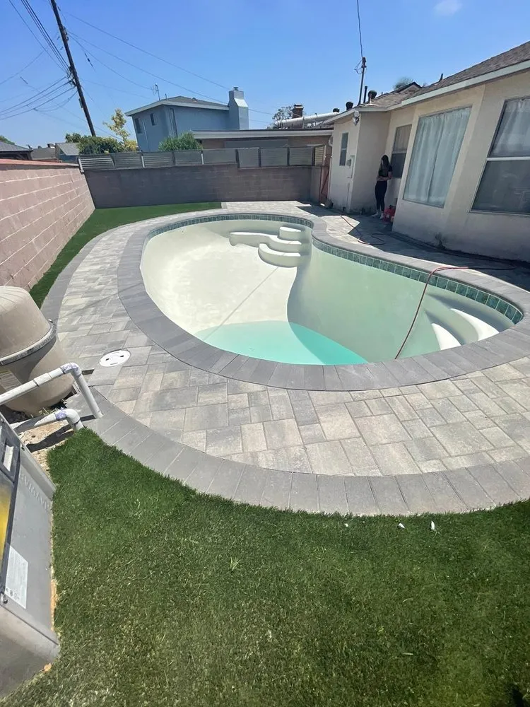 Custom landscape installation in Cerritos, CA - Perfect Line Remodeling
