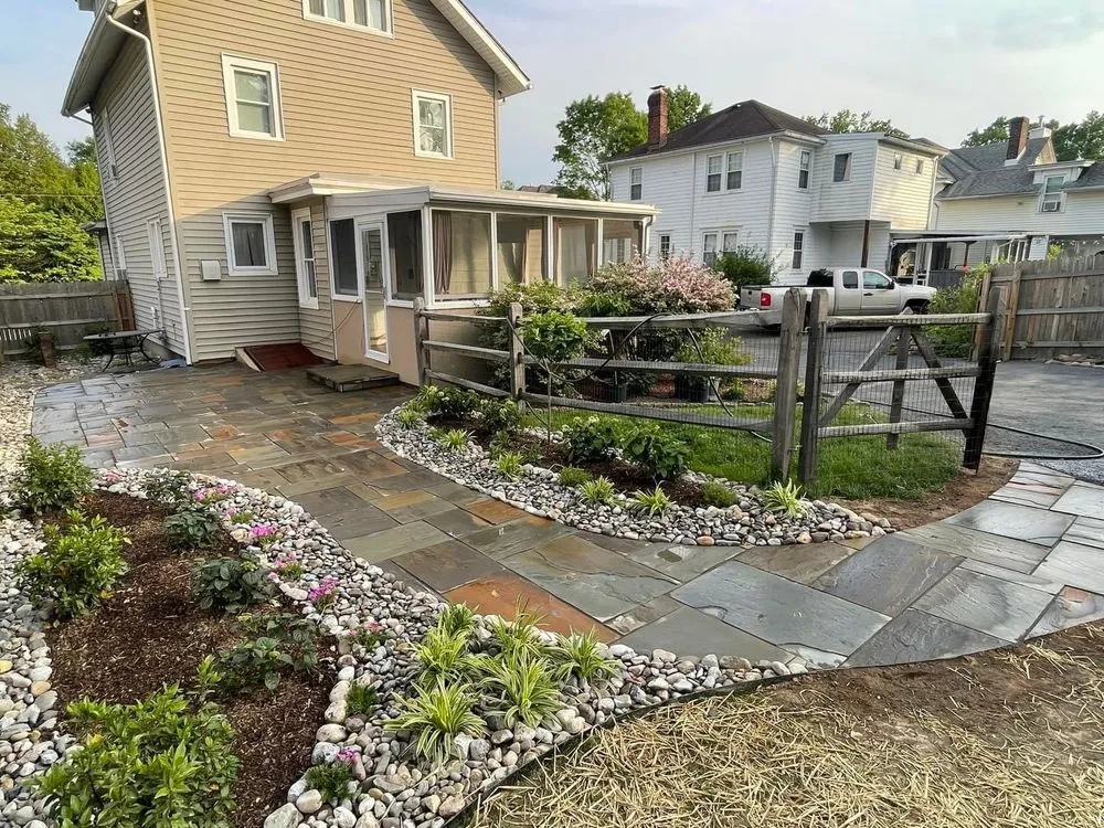 Expert landscape design for beautiful yards in Barnstable, MA by Perfect service landscaping