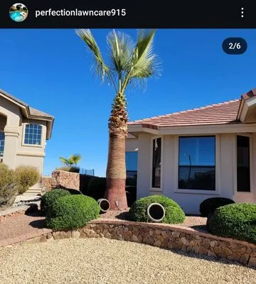 Perfection Lawncare and landscaping Logo