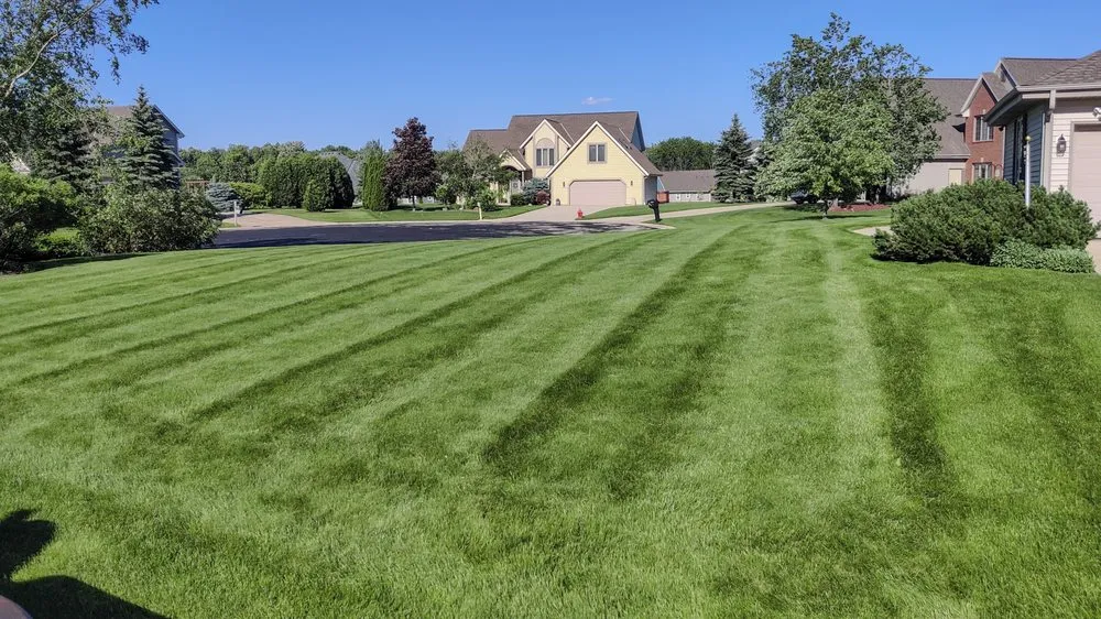 Expert residential landscaping with custom design in Germantown, WI by Perfection Mowing