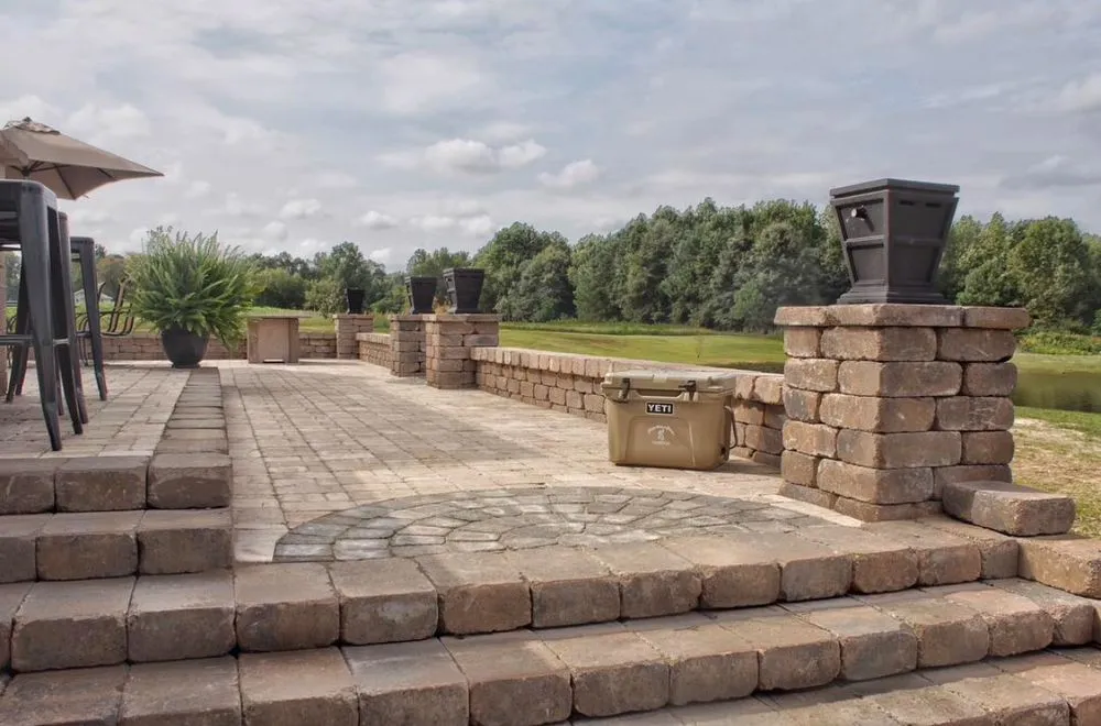 Custom landscape design for beautiful yards in Pink Hill, NC by Performance Hardscapes
