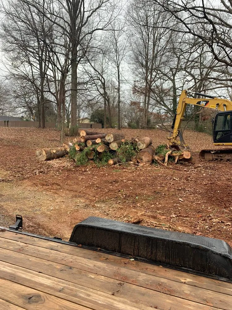 Custom landscaping services for homes in Belmont, NC by Perkins Grading