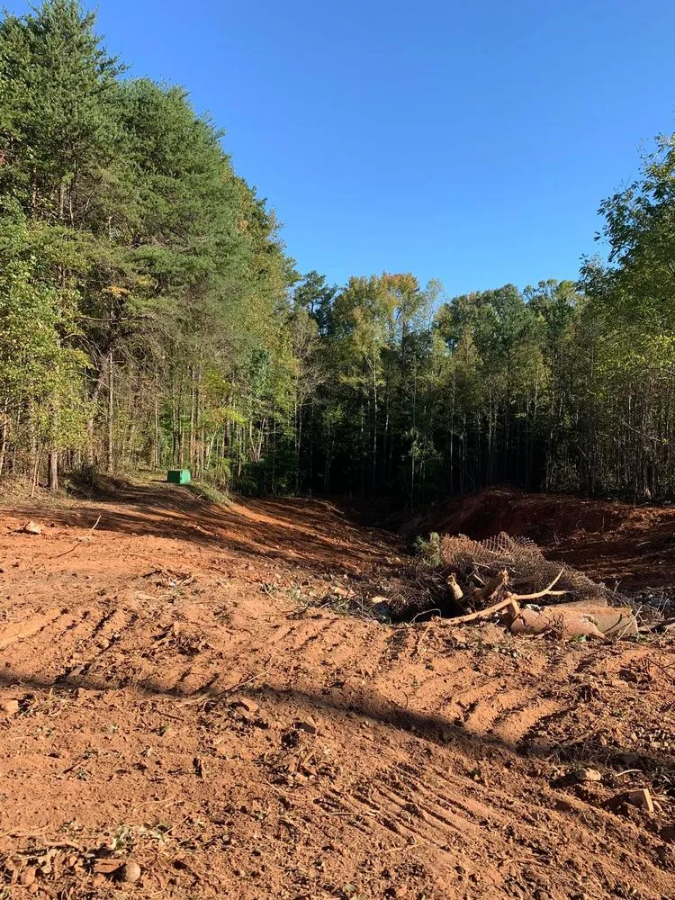 Custom landscape installation with custom design in Belmont, NC by Perkins Grading