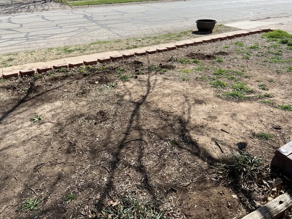 Custom yard cleanup service with custom design in Wichita Falls, TX by Perm-O-Green