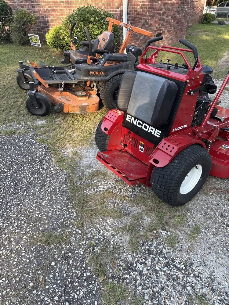 Custom residential landscaping with custom design in Sumter, SC by Perry Lawn Service