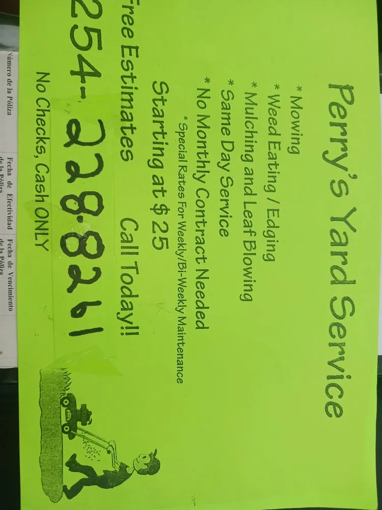 Local lawn care service in McGregor, TX by Perrys lawn service