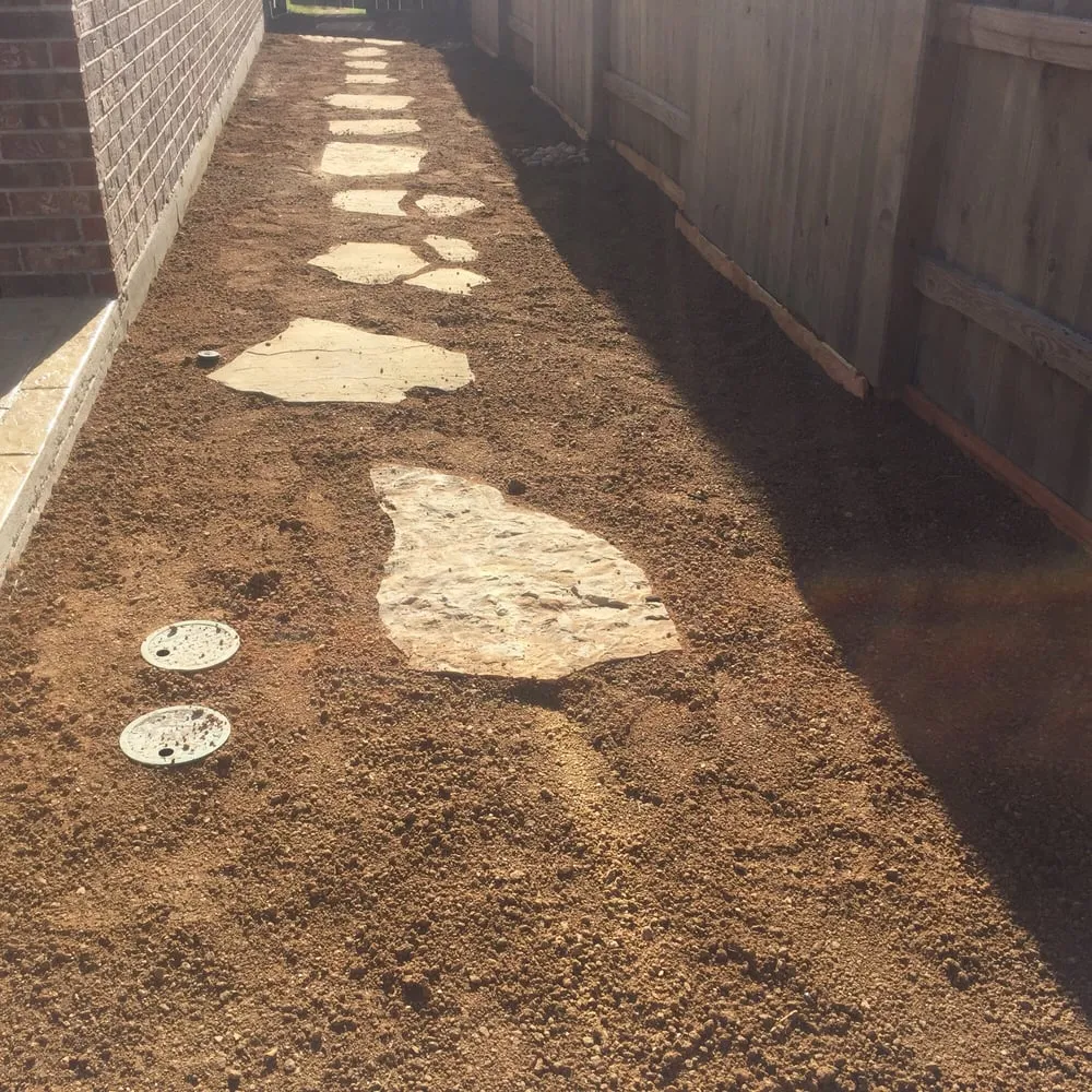 Custom landscape installation in Katy, TX by Personal Touch Landscape