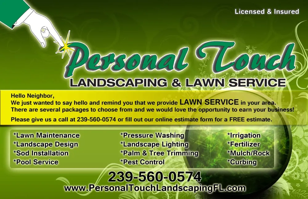 Expert yard cleanup service in Fort Myers, FL by Personal Touch Landscaping and Lawn Services