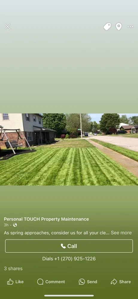 Expert lawn mowing service in Owensboro, KY by Personal Touch Property Maintenance