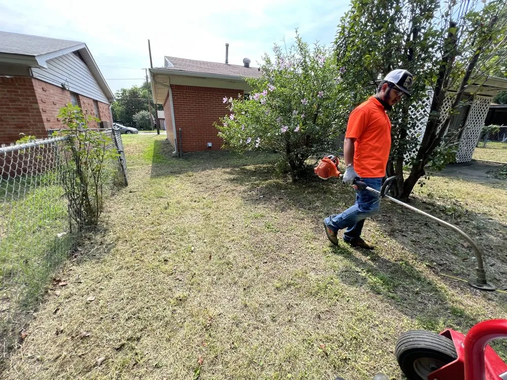 Custom garden landscaping in Grand Prairie, TX by Pesina Landscaping