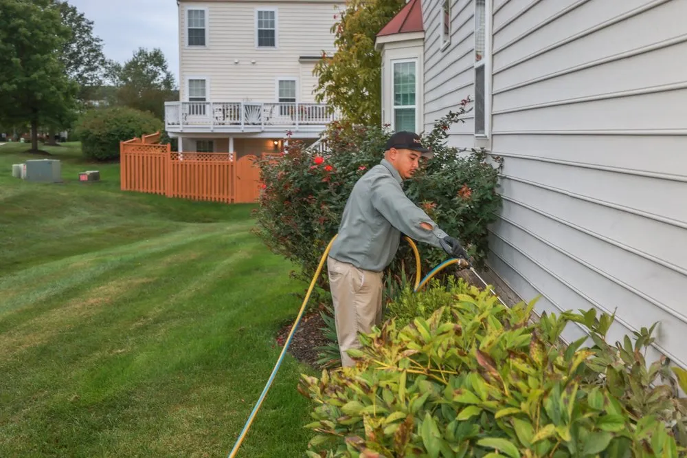 Expert lawn mowing service for residential properties in Owings Mills, MD by Pestnow