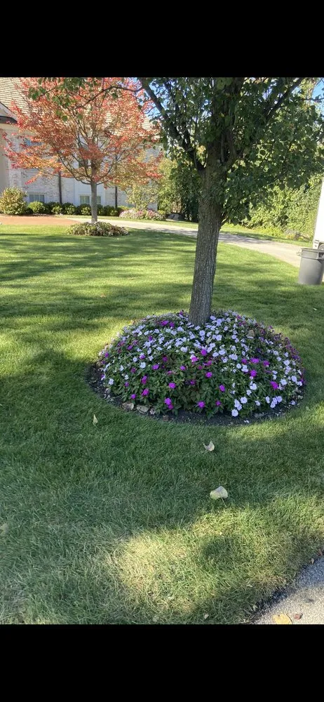 Professional lawn mowing service with custom design in Park City, IL by Peter Guz Landscaping & Maintenance