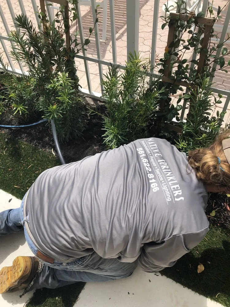 Custom yard cleanup service with custom design in Jupiter, FL by Peter Kutsukos Landscape