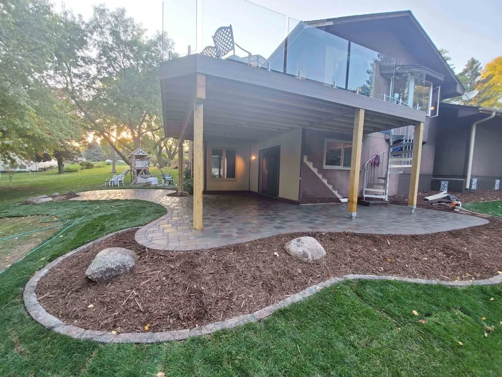 Local landscape design for homes in Wyoming, MN by Peterson's Patios