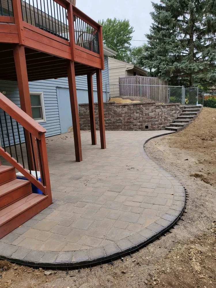 Reliable landscape design for homes in Wyoming, MN by Peterson's Patios