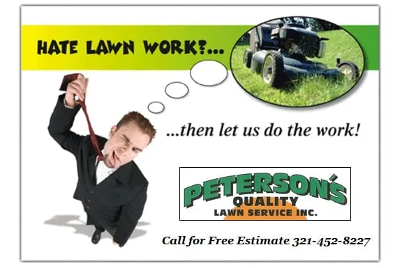 Peterson's Quality Lawn Service Logo