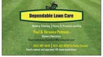 Custom landscape design in Saint Marys, GA by Petroski's Dependable Lawn Care