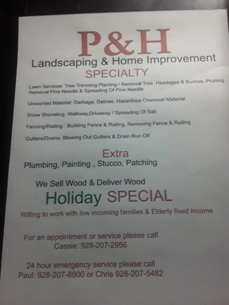 Reliable yard maintenance for homes across Pinetop-Lakeside, AZ - P&H Landscaping And Home Improvement