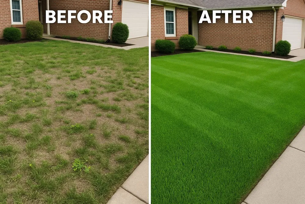 Custom landscape installation in Noblesville, IN - Phenoma Lawn