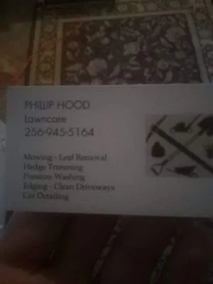 Phillip hoods lawn Care Logo