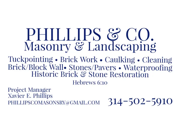 Phillips & Co. Masonry Logo